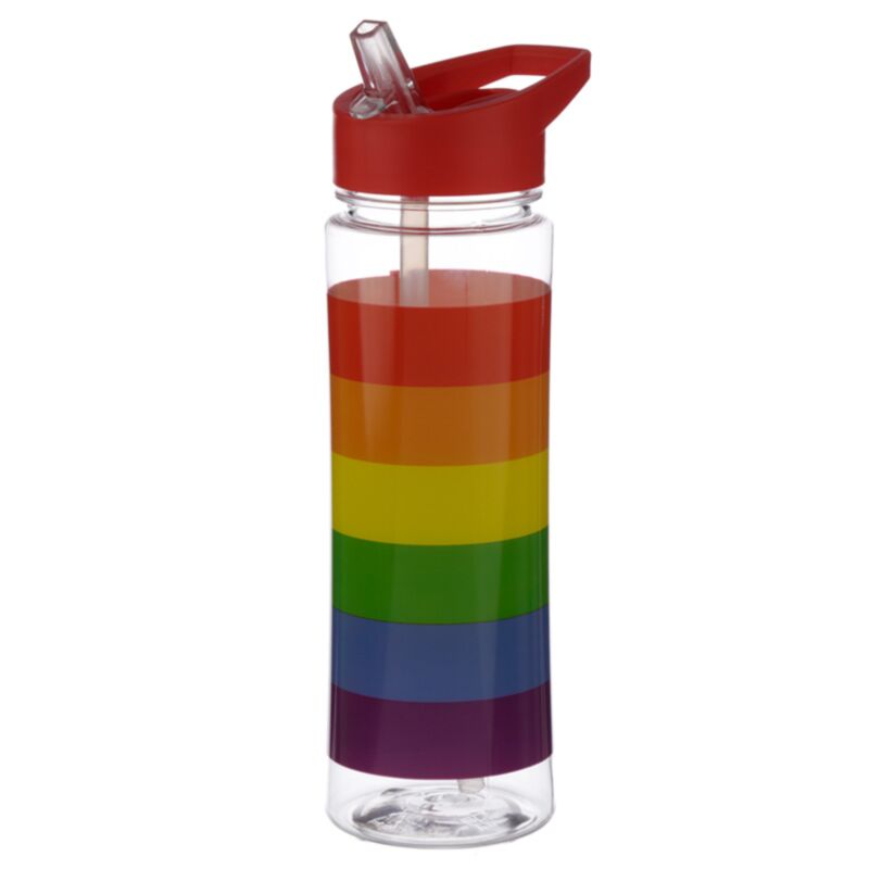 Somewere Regenbogen nachhaltige 550ml Wasserflasche Flip Straw