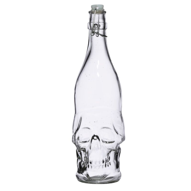 Schädel -verdrängter haltbarer Glaswasserflasche 1000 ml kalte Getränke