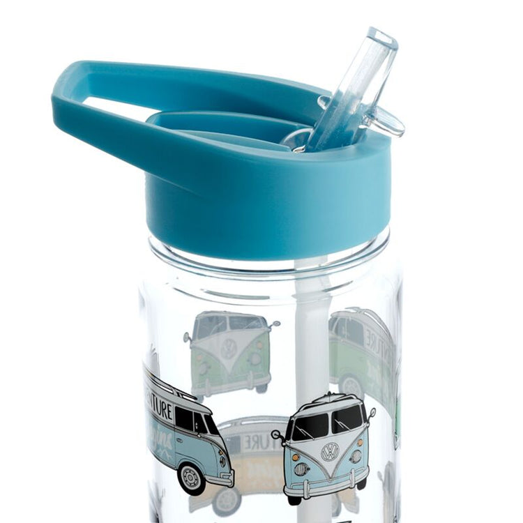 Volkswagen Van VW T1 Ecozen Water Flasche 550 ml Flip Stroh