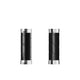 Brooks schlanke Ledergriffe (100+100 mm) – schwarz