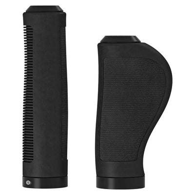 Brooks ergonomische Gummigriffe (100+130 mm) – schwarz