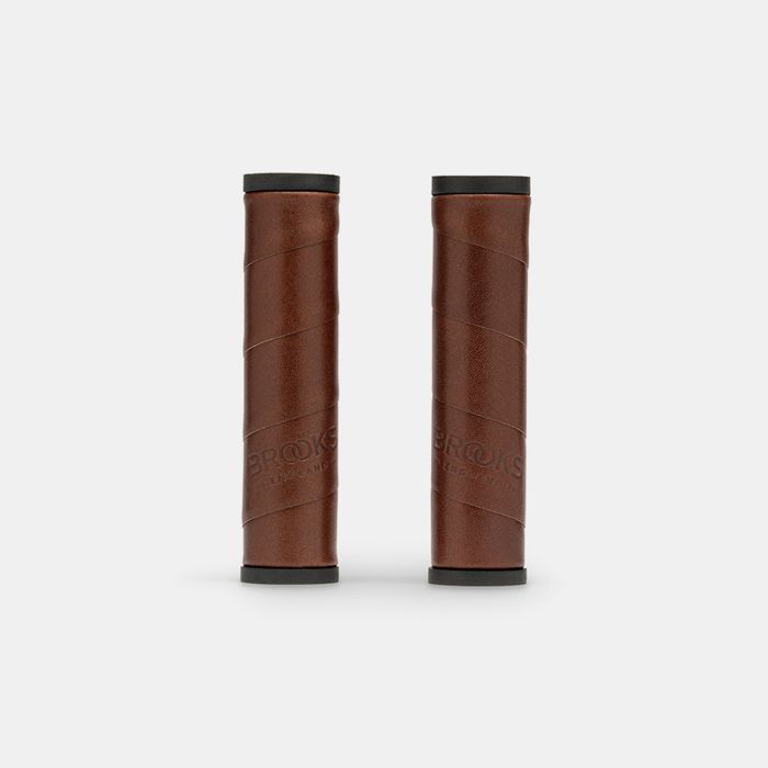 Brooks Weidenledergriff (130+130 mm) – Antikbraun