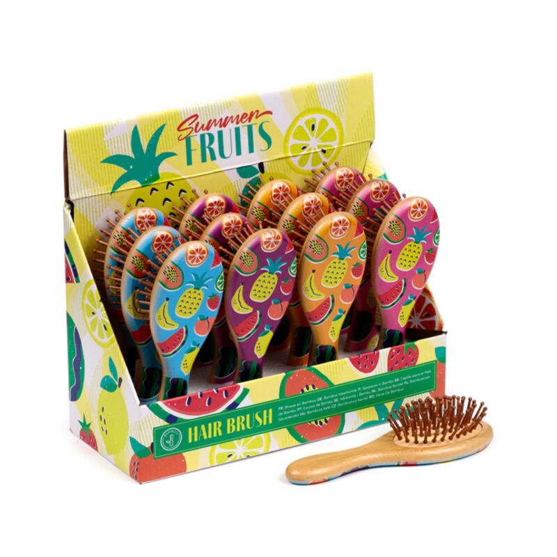 Sommerfrüchte Bambus Haarbürste