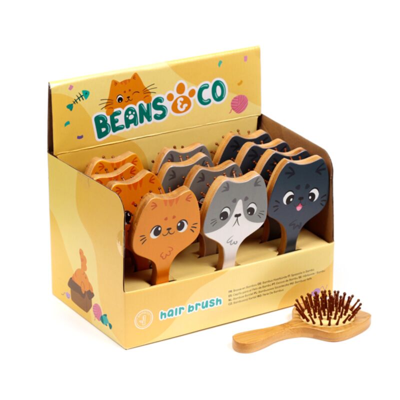 Beans Co Cats Bambus Haarbürste