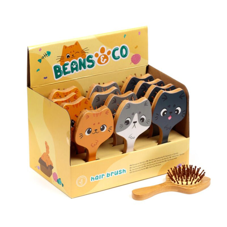 Beans Co Cats Bambus Haarbürste