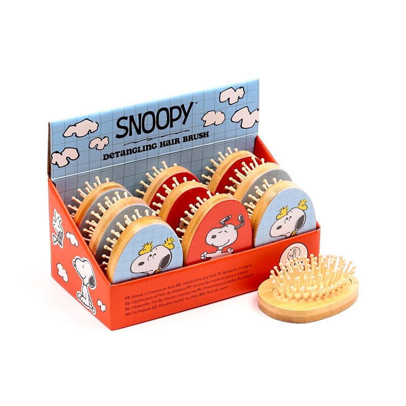 Peanuts Snoopy Woodstock Bambus-Haarbürste