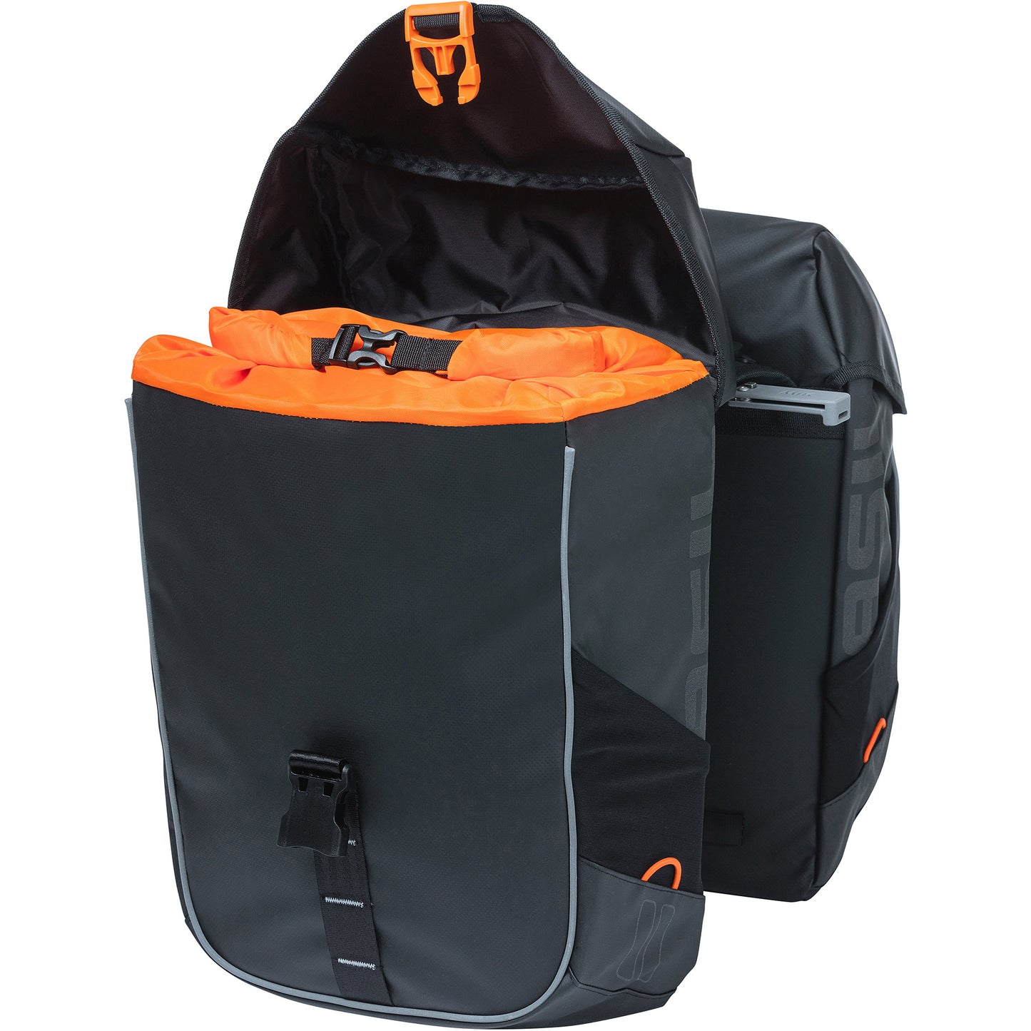 Basilikum Fahrradbeutel Doppelmeilen Tarpaulin schwarz orange mik 34l