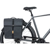 Basilikum Doppelfahrradbeutel Urban Trockenmik 50 Liter - Holzkohle