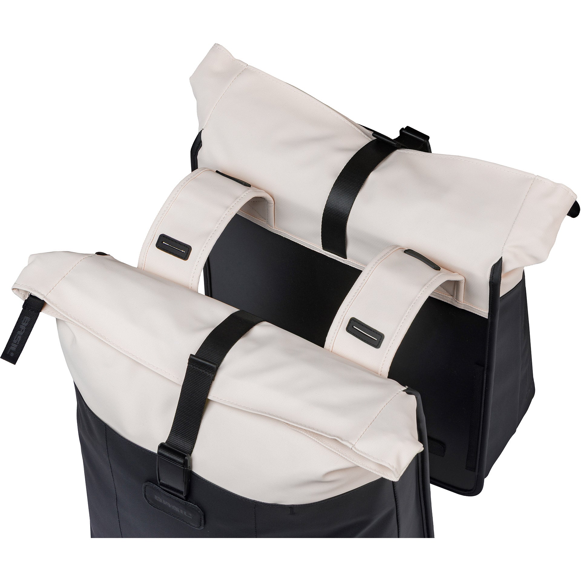 Basil Doppeltasche Vive 28-35l cremefarben schwarz