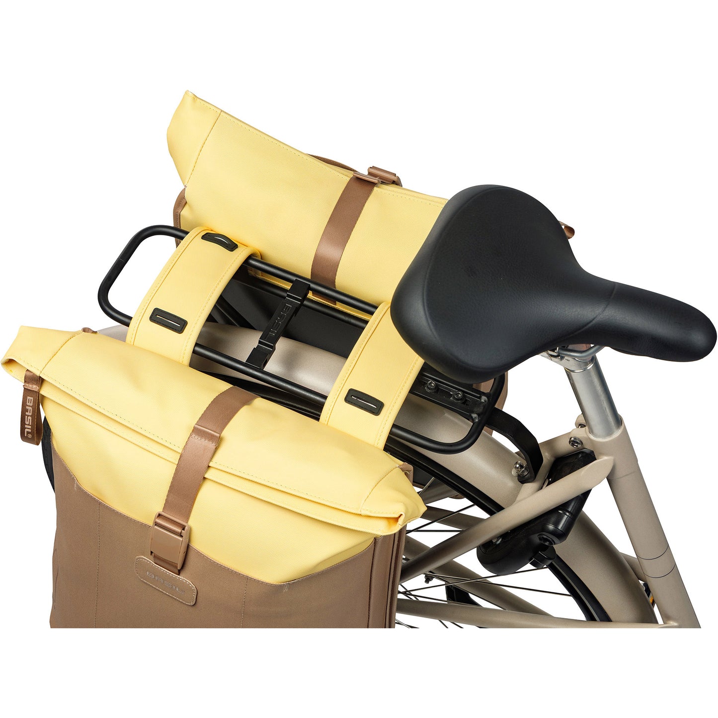 Basil Tasche Vive Double Sandgelb | 35l