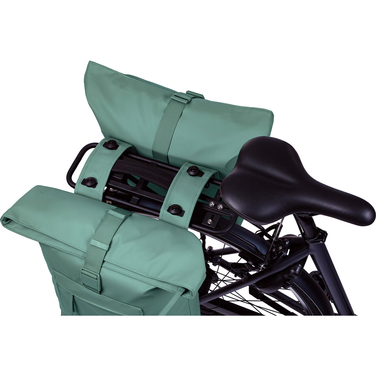 Basil Doppelte Fahrradtasche Brooklyn Mik 41l 14 x 30 x 37 cm – grün