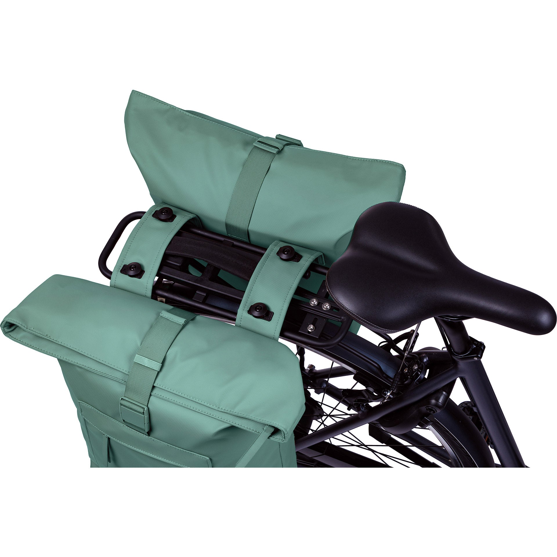 Basil Doppelte Fahrradtasche Brooklyn Mik 41l 14 x 30 x 37 cm – grün