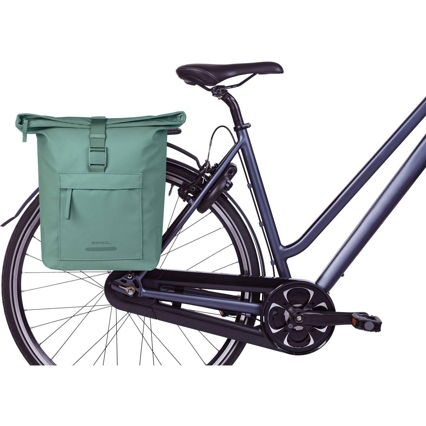 Basil Doppelte Fahrradtasche Brooklyn Mik 41l 14 x 30 x 37 cm – grün