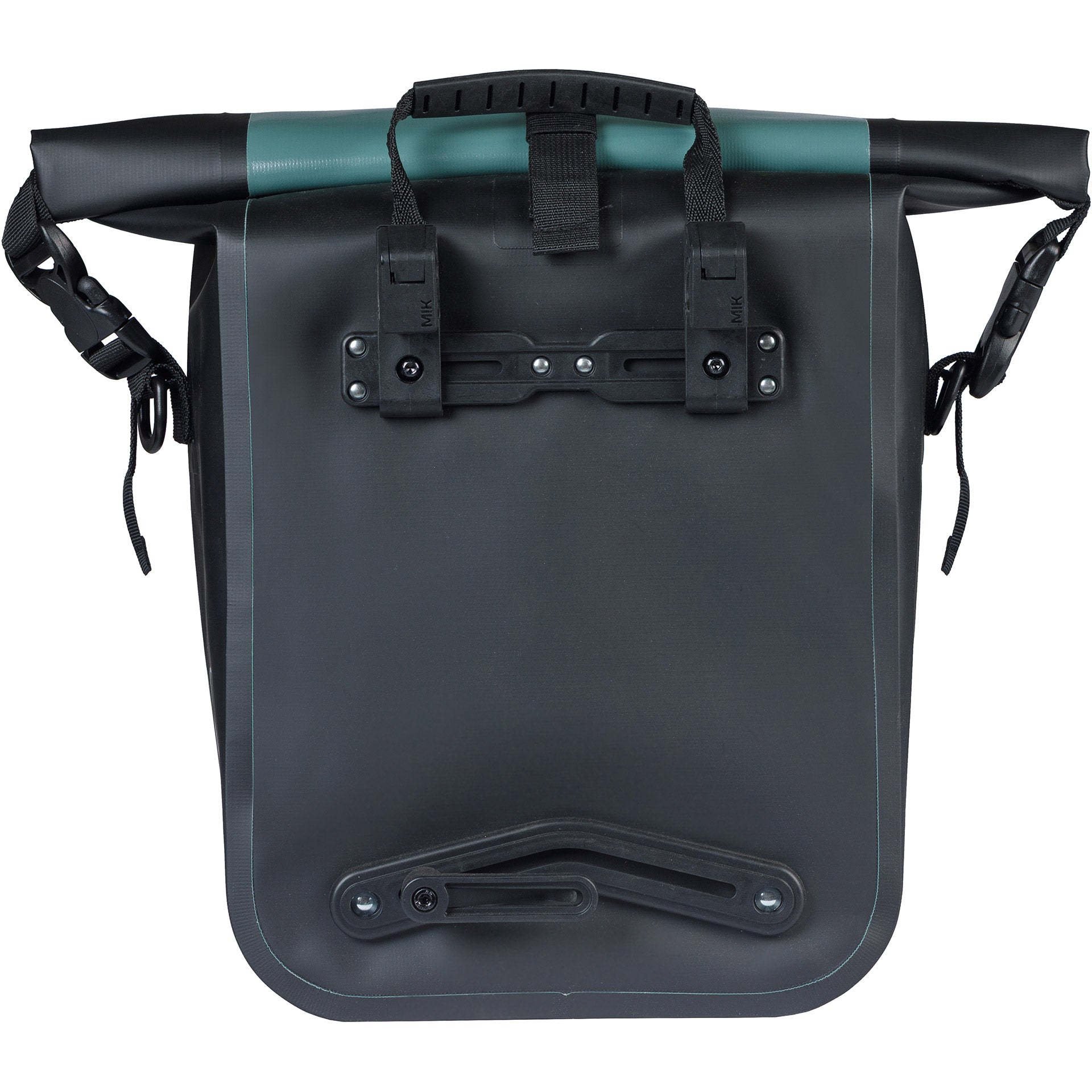 Basil einzelne Fahrradtasche Rivo M Plane Mik 12-15l 14 x 25 x 38 cm – grün schwarz