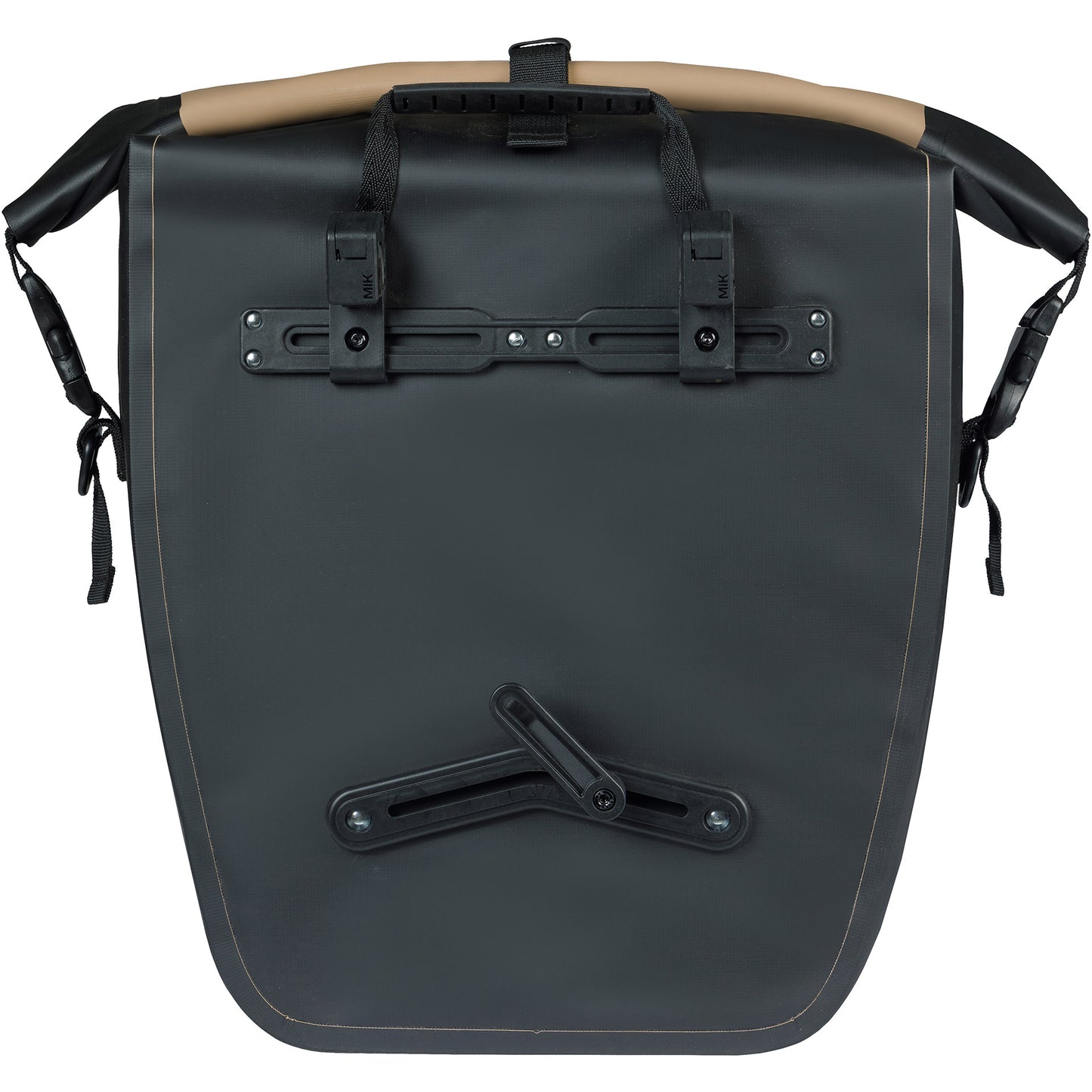 Basil einzelne Fahrradtasche Rivo L Plane Mik 25–31 l 14 x 28 x 43 cm – Sandschwarz