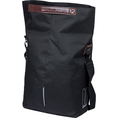 Basil Tasche City Shopper schwarz | Mikrofonhaken | 16l