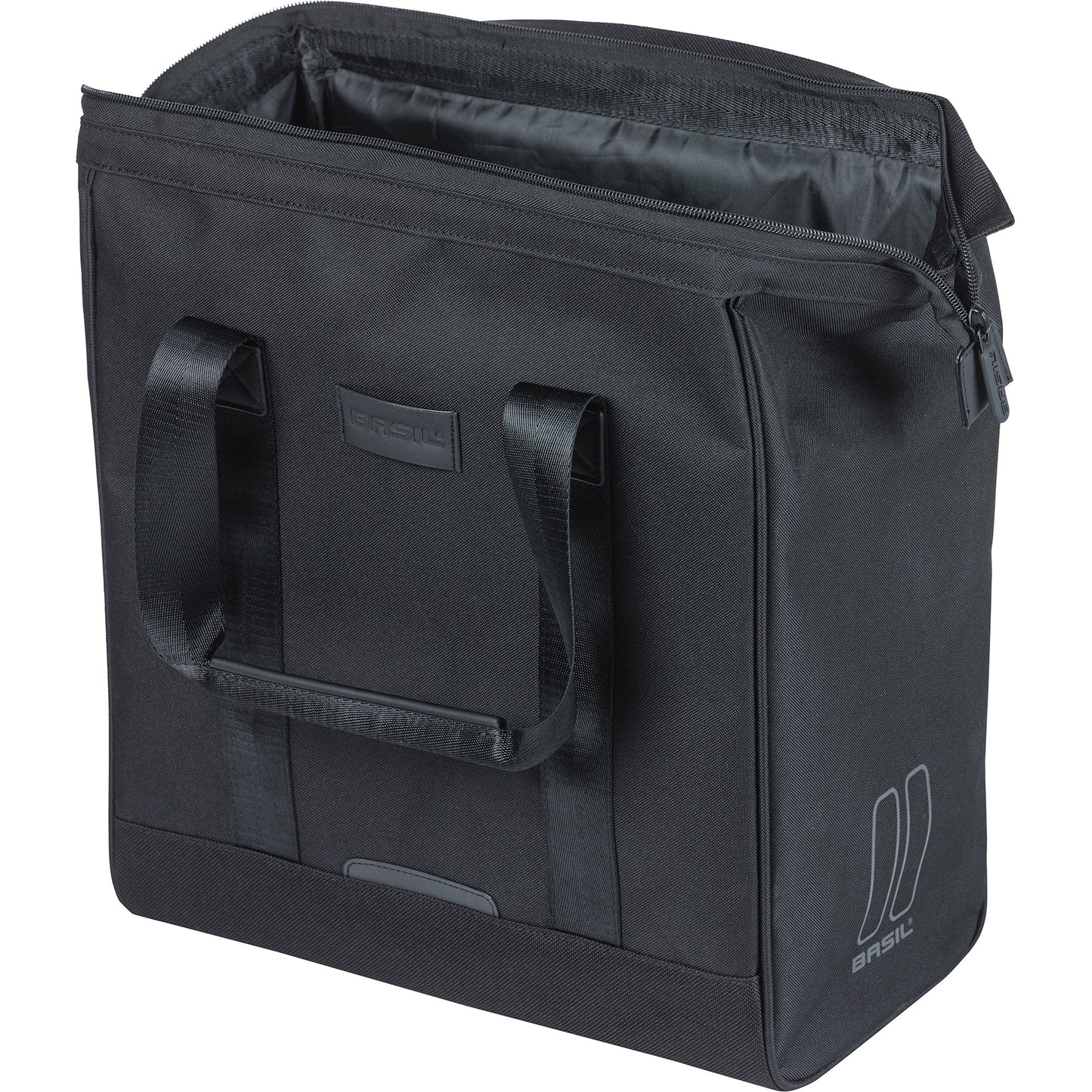 Basil Tasche Grand Fahrradshopper schwarz | Mikrofonhaken | 23l
