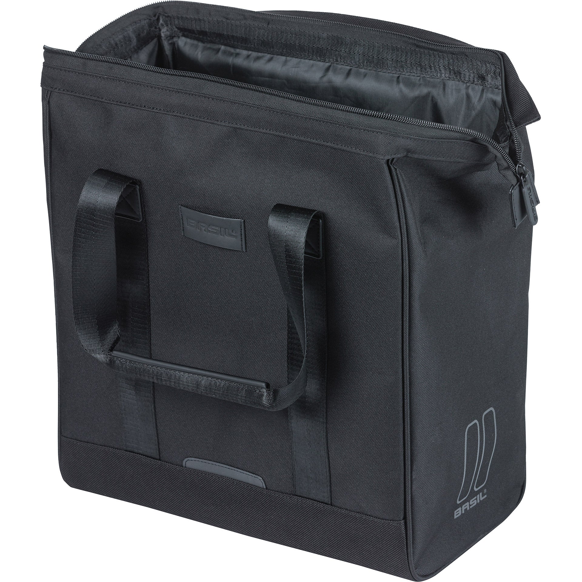 Basil Tasche Grand Fahrradshopper schwarz | Mikrofonhaken | 23l
