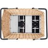 Basilikum Fahrradkorb Cento Rattan Look Multi System 40 x 25 x 12 cm - Seegras