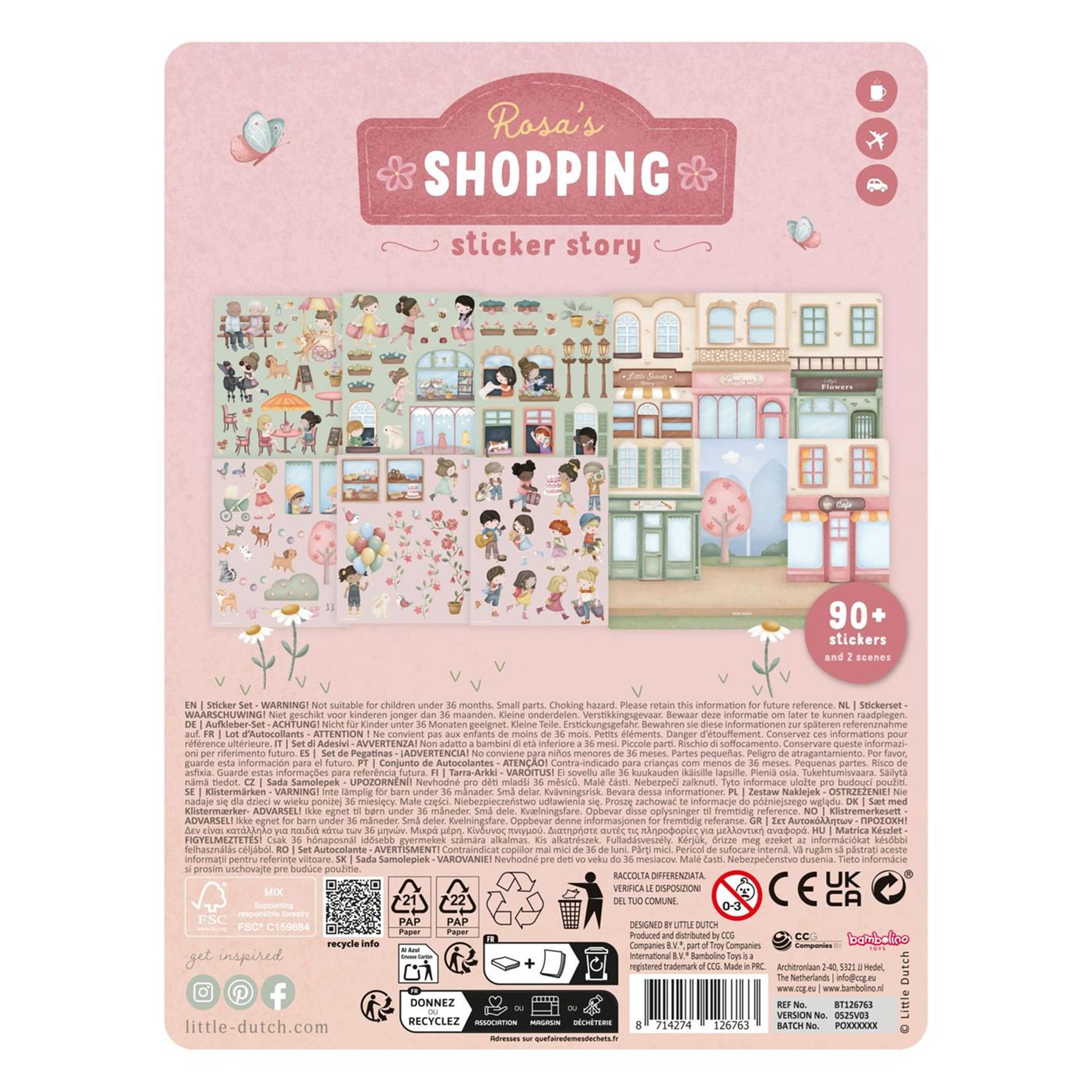 Little Dutch Stickerbögen Rosas Shop