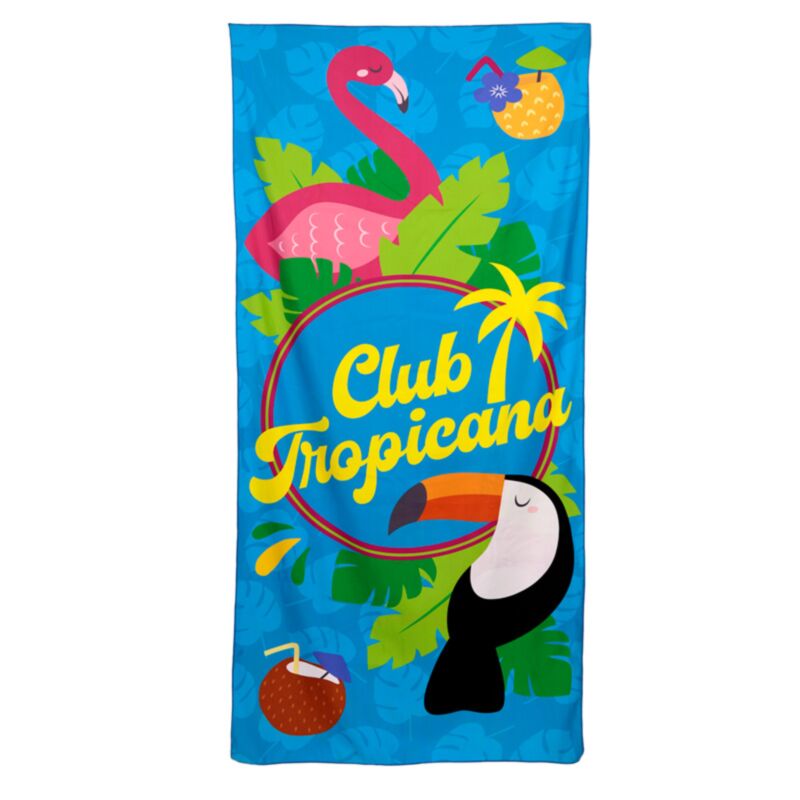 Flamingo Club Tropicana Mikrofaser -Strandtuch