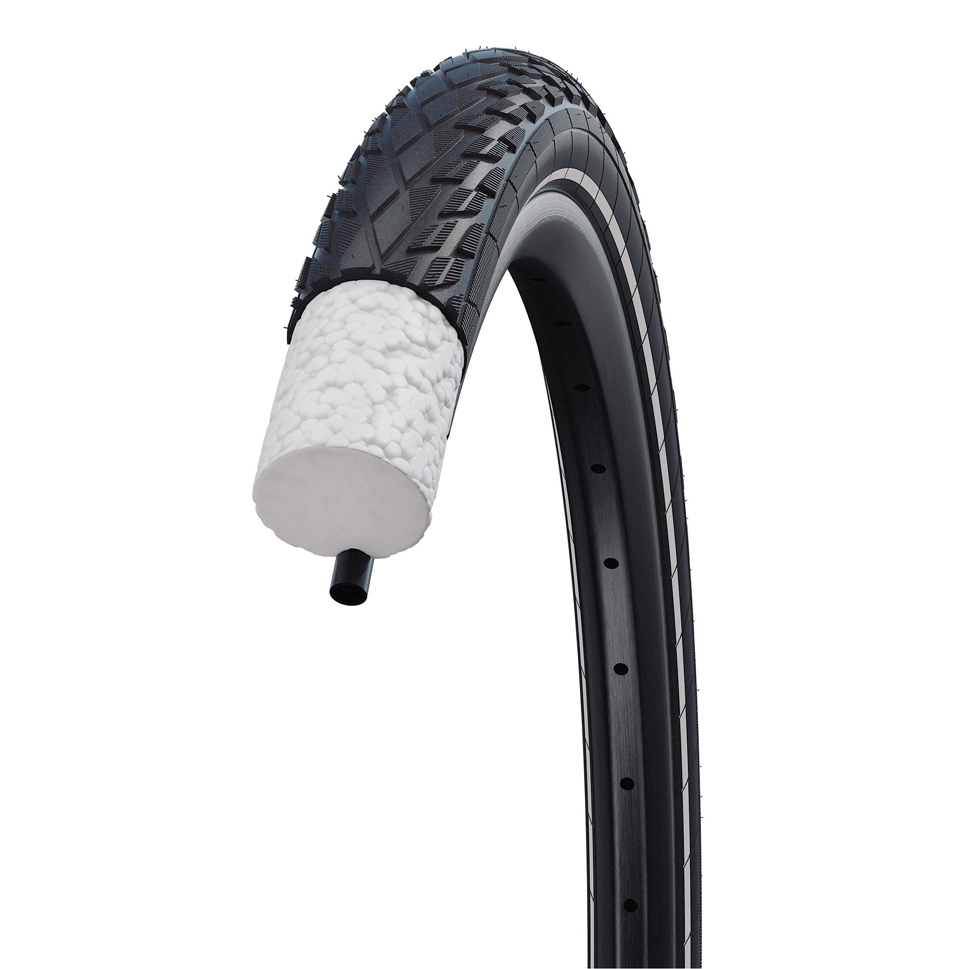 Schwalbe äußere luftlose Allround-Leistung 28 x 1,50 40-622 Schwarz mit Reflexion