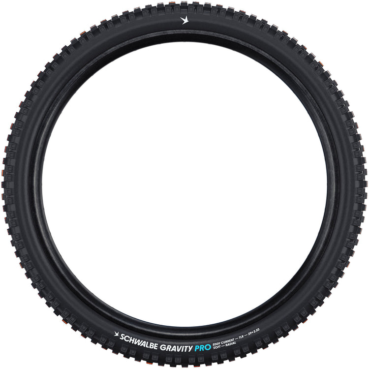 Schwalbe Wirbelstrom hinten – Tle – Addix Soft – Super Gravity – 27,5 x 2,60 – Schwarz