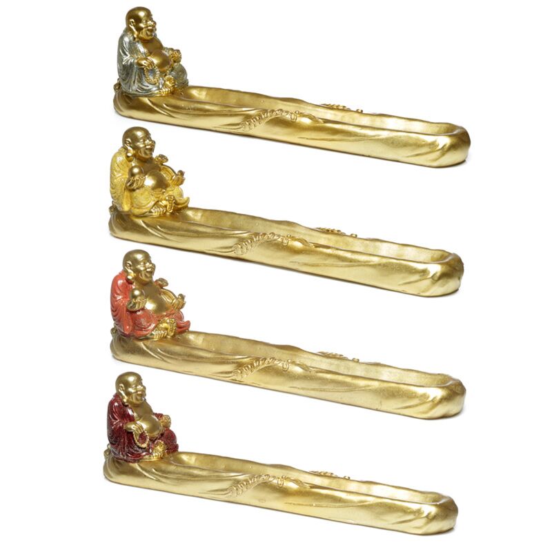 Mini Glitter Chinese Laching Buddha Weihrauchhalter
