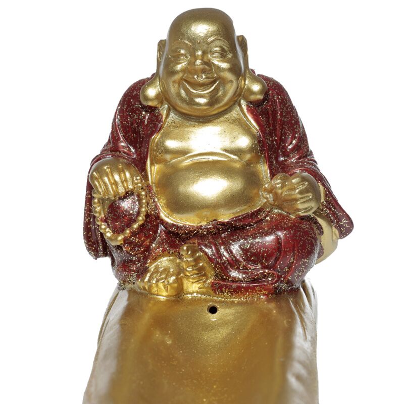 Mini Glitter Chinese Laching Buddha Weihrauchhalter