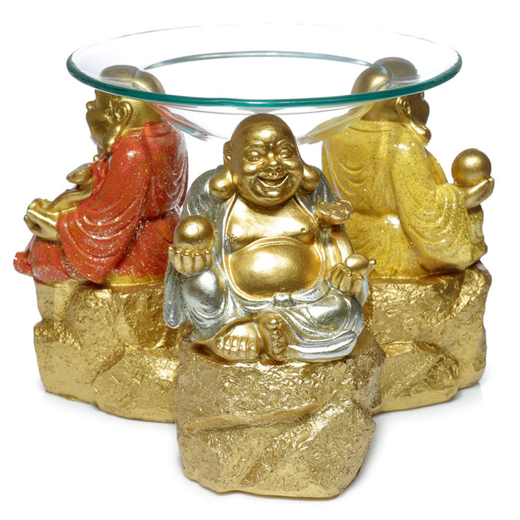 Glück Glitzer Chinesisch Lachende Buddha Öl und Wachsende Duftbrenner
