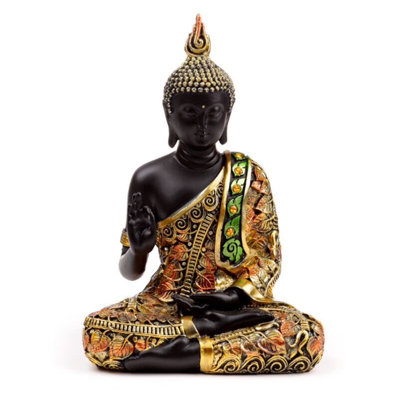 Schwarz Orange Thai Buddha Meditation