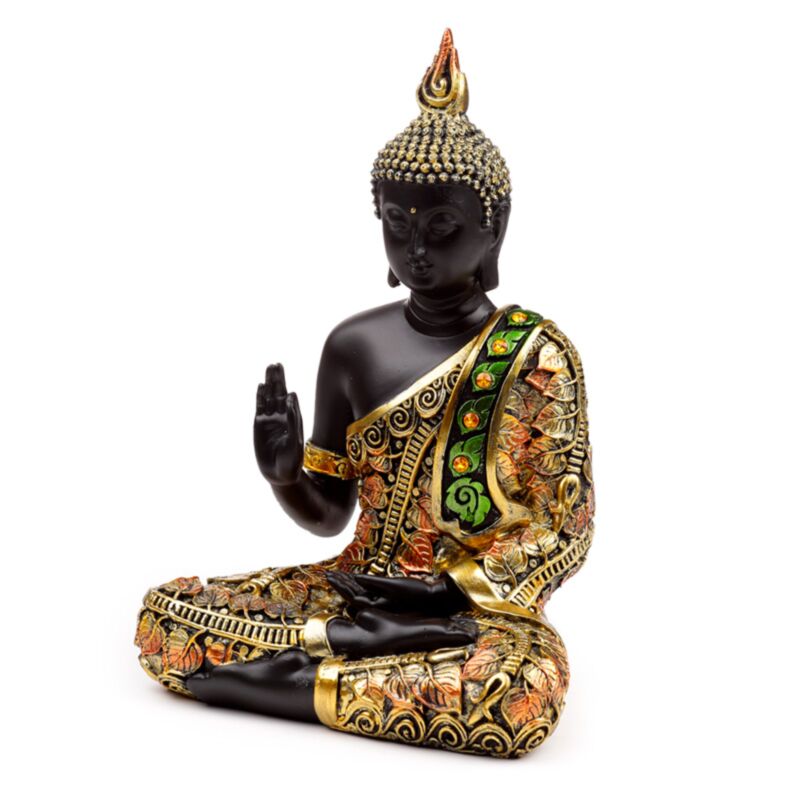 Schwarz Orange Thai Buddha Meditation