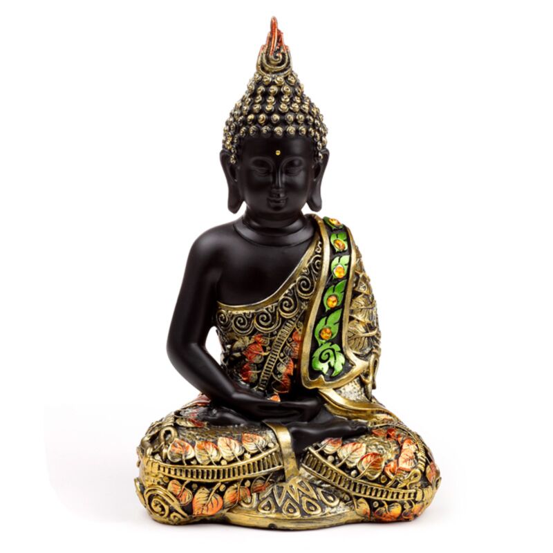 Schwarz Orange Thai Buddha Kontemplation