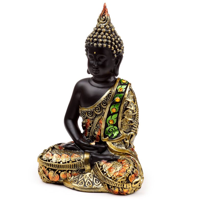Schwarz Orange Thai Buddha Kontemplation