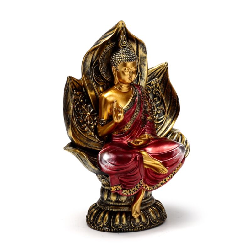 Rot Gold Thai Buddha sitzend Lotus