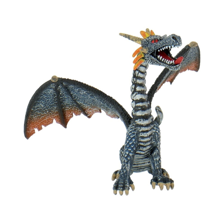 Bullyland Drache sitzend blau silber (75594)