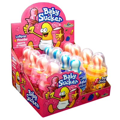 Lustiger Bonbon-Babysauger (12 Stück)