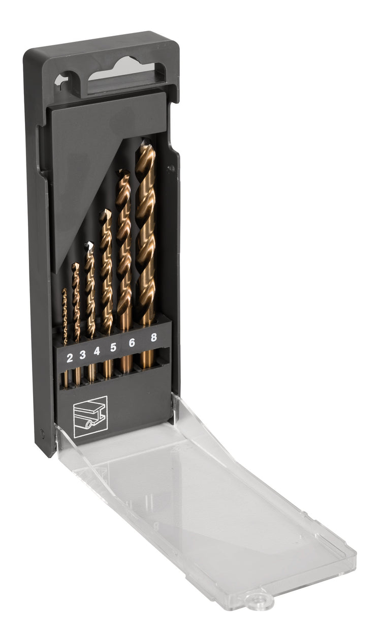 Bahco HSS-E-Bohrer-Set | Kobalt | für Metall - 6-teilig - 4511-set-6
