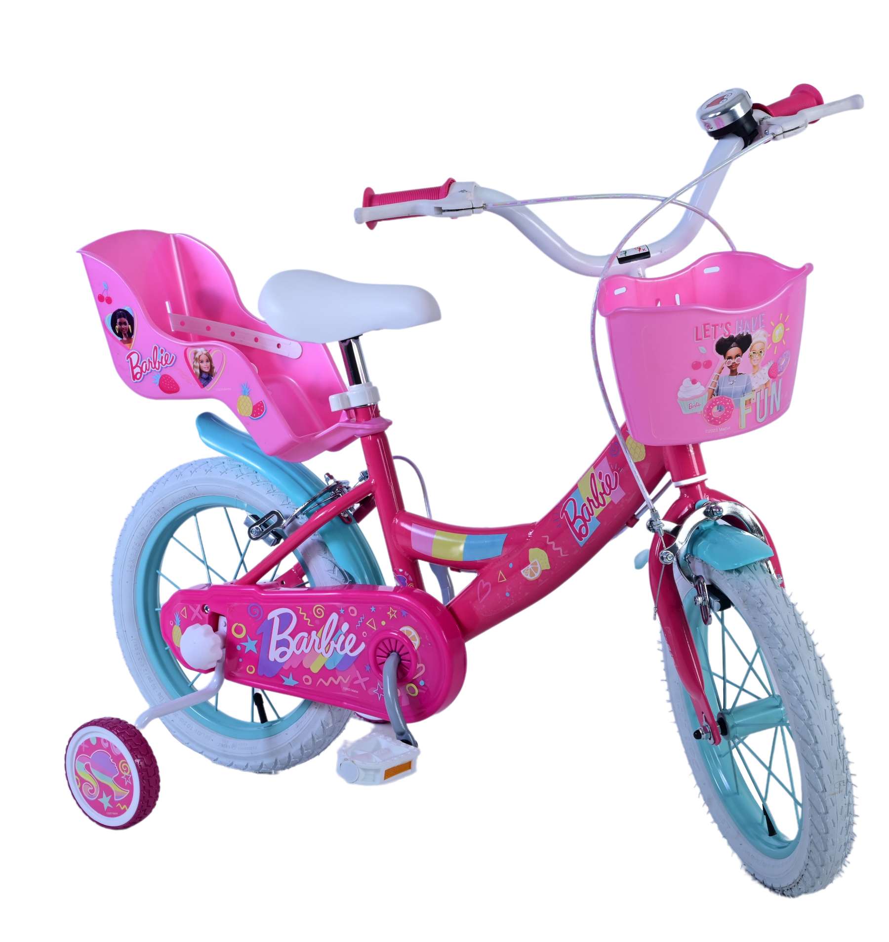 Barbie Children's Bike Girls 14 Zoll rosa zwei Handbremsen