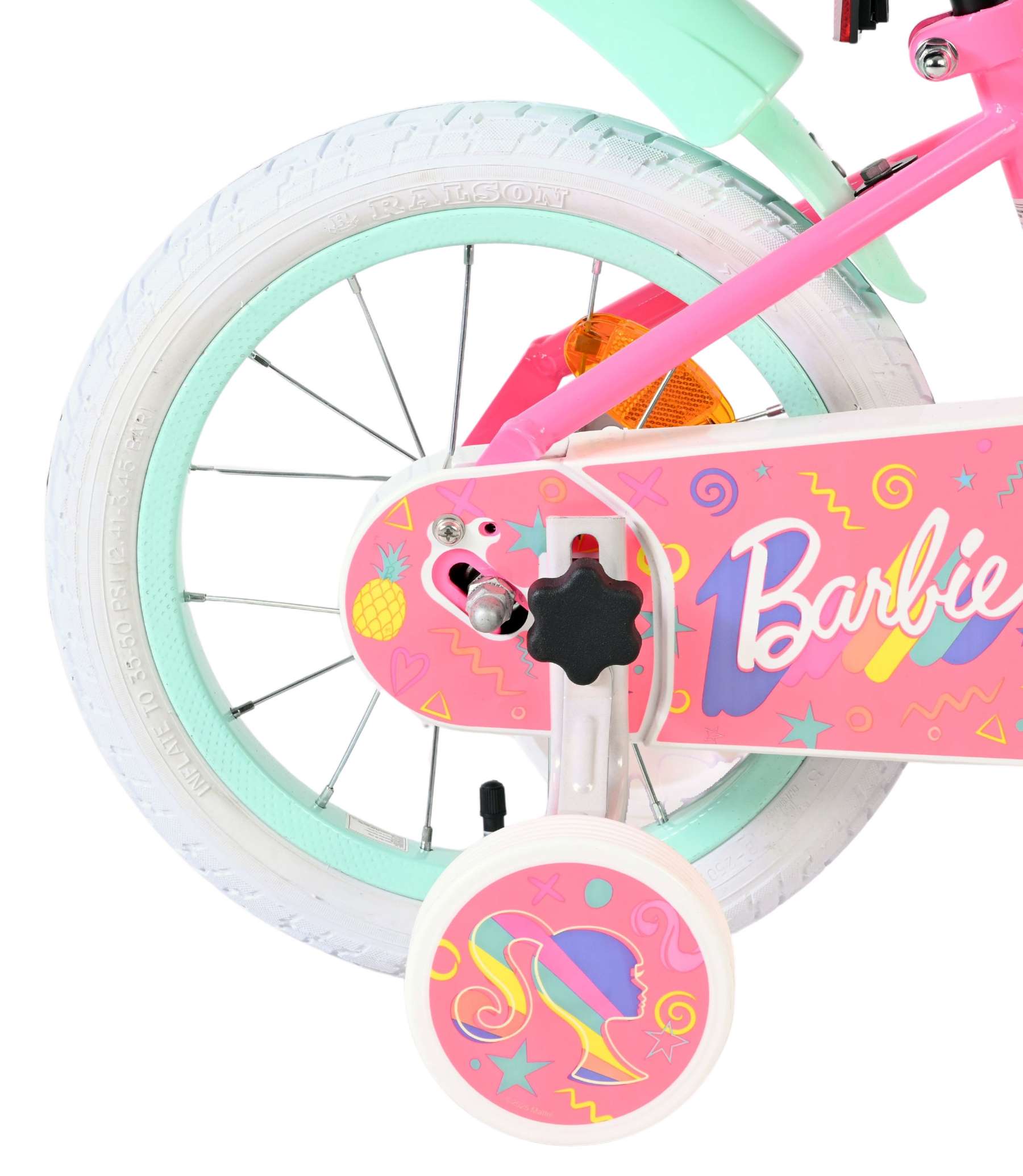 Barbie Kinderfahrrad – Mädchen – 14 Zoll – Rosa