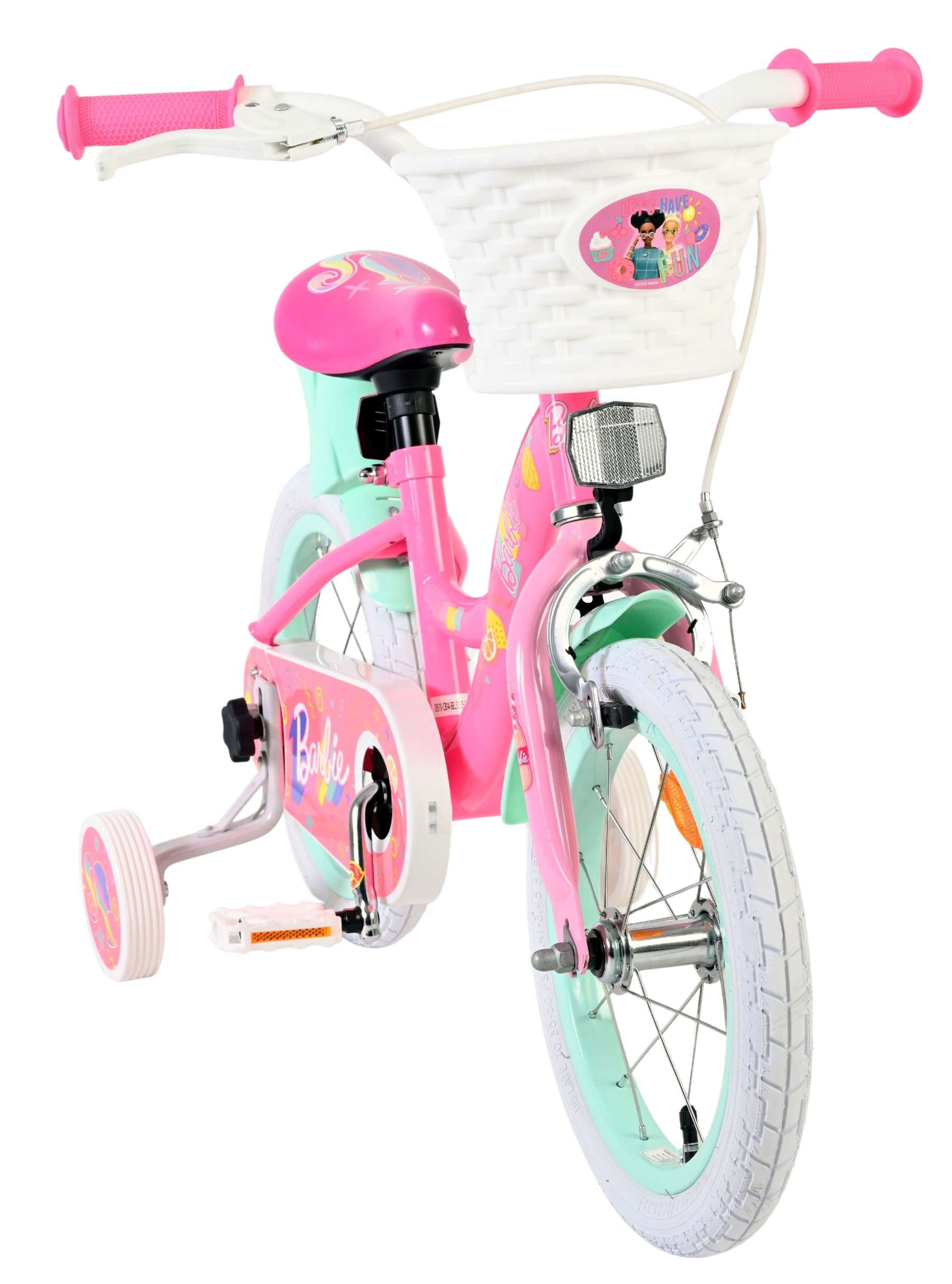 Barbie Kinderfahrrad – Mädchen – 14 Zoll – Rosa