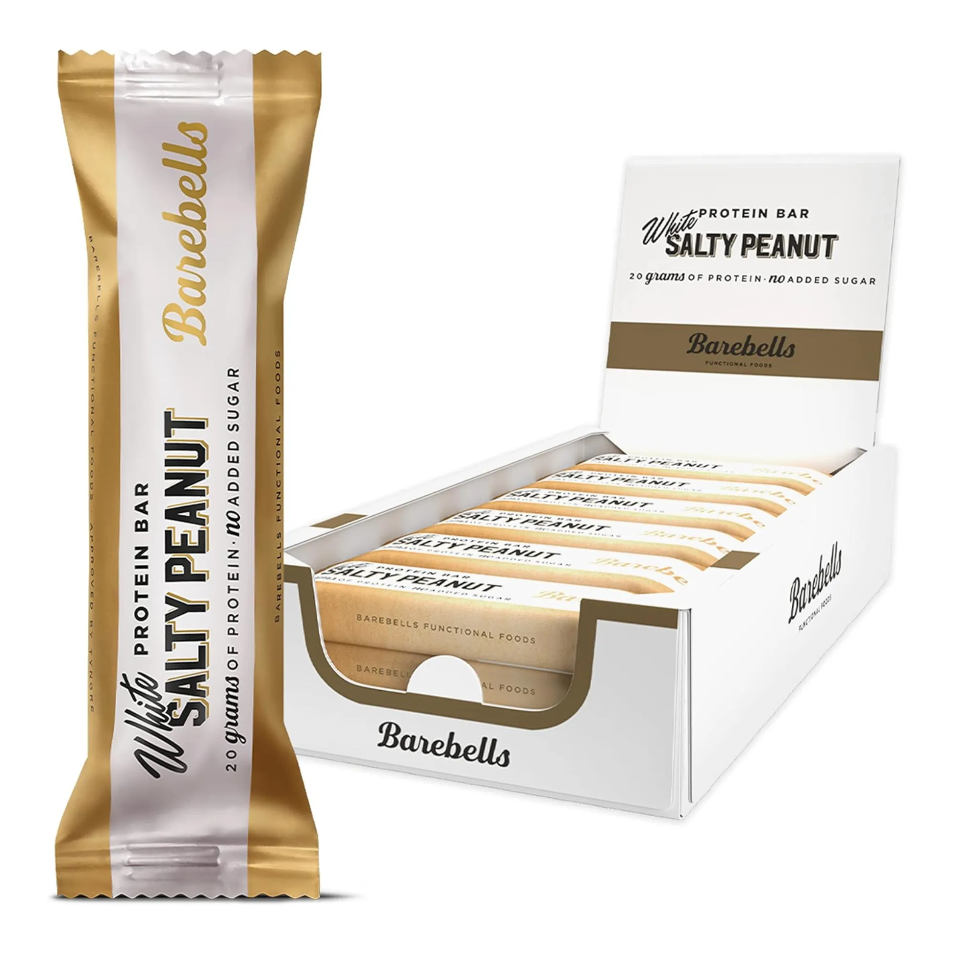 Barebells weißer salziger Erdnuss-Proteinriegel (12x 55g)