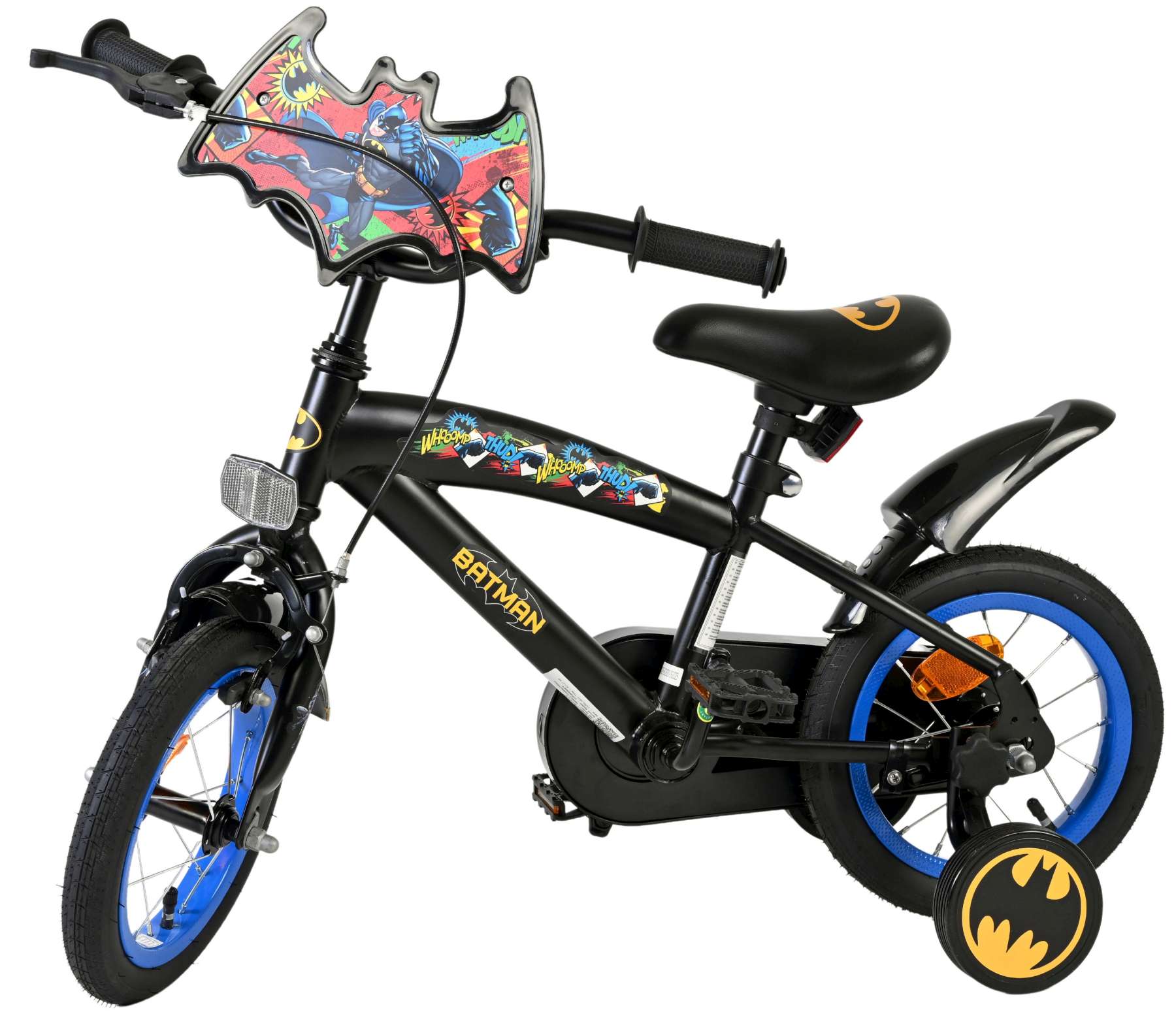 Batman Kinderfahrrad - Jungen - 12 Zoll - Schwarz