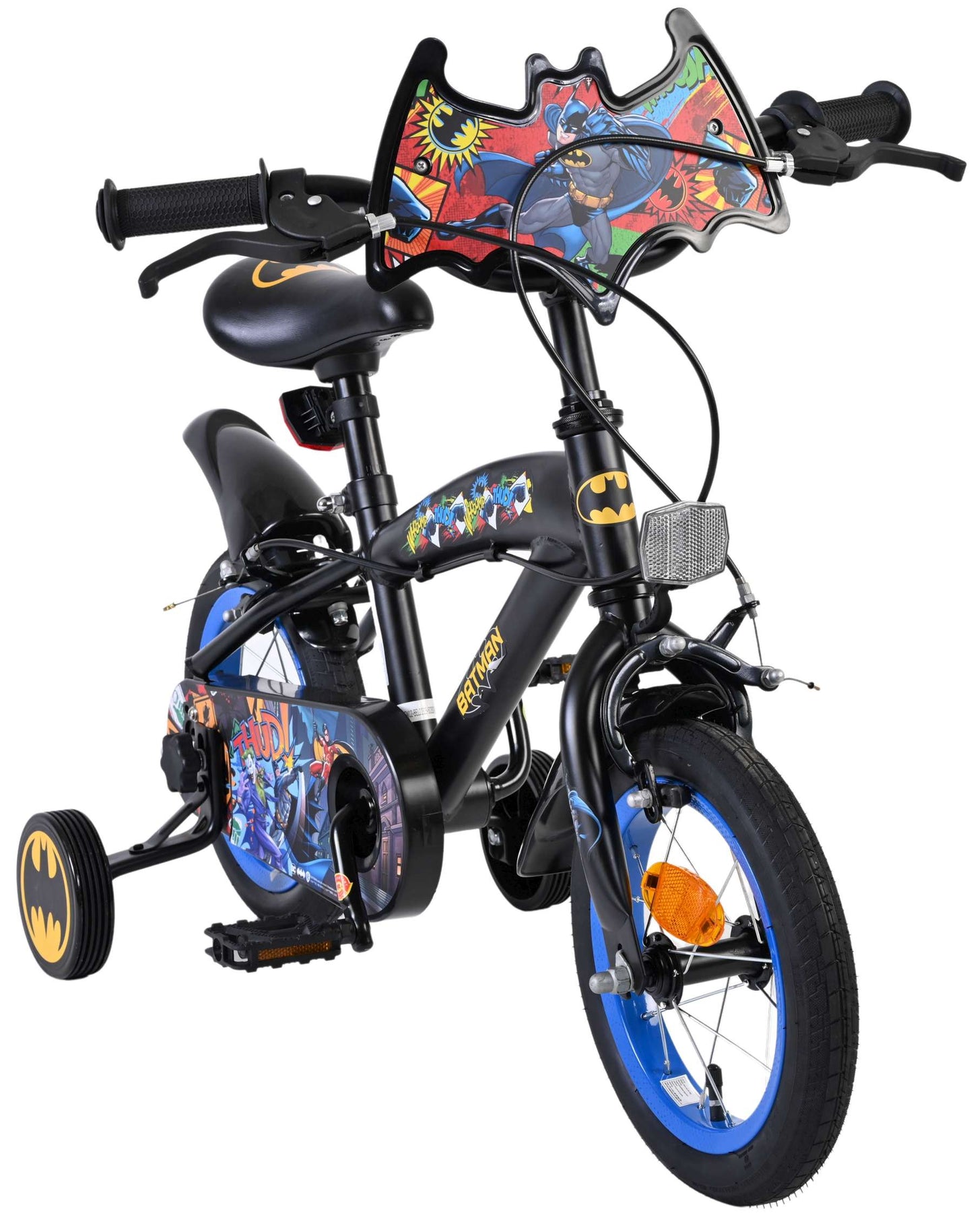 Batman Kinderfahrrad – Jungen – 12 Zoll – Schwarz – zwei Handbremsen