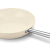 Beka Cicla Bratpfanne 24 cm, cremefarbenes Aluminium, Edelstahl mit Antihaftbeschichtung