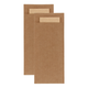 Bestecktasche Pochette Kraft mit Naturserviette (600 Stück)