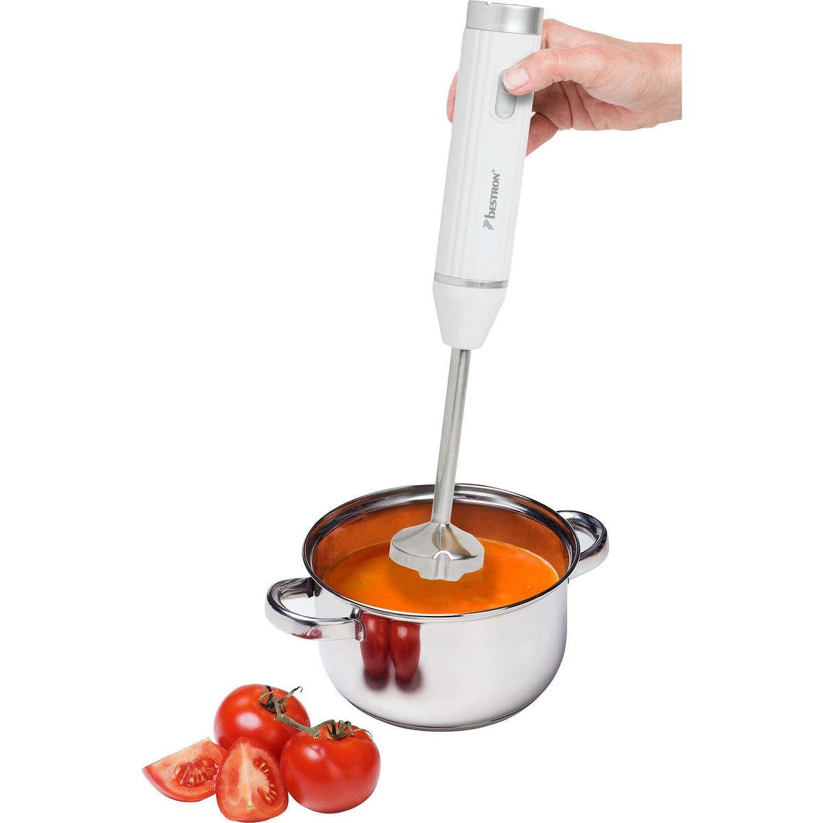 Bestron AHB400W Handmixer mit Aufbewahrungsbox