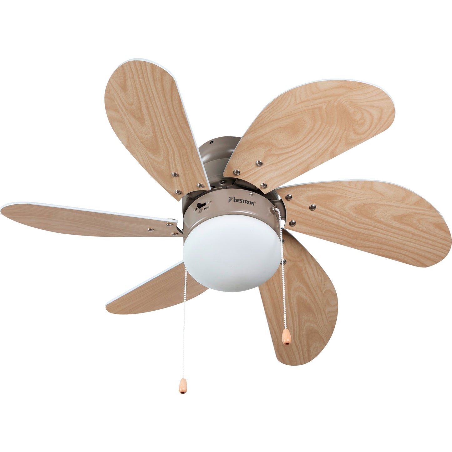 Bestron DC30T Deckenventilator mit Beleuchtung