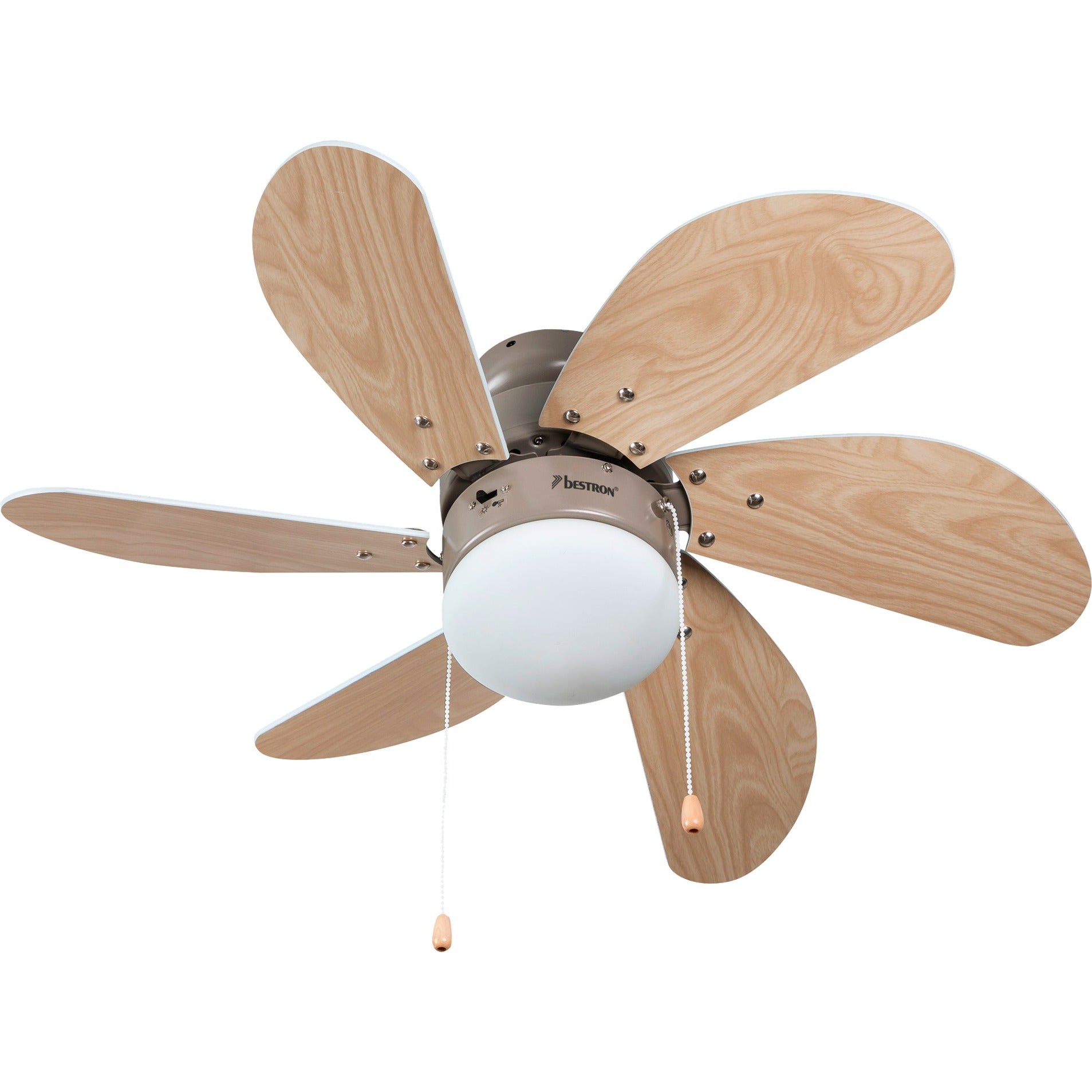 Bestron DC30T Deckenventilator mit Beleuchtung