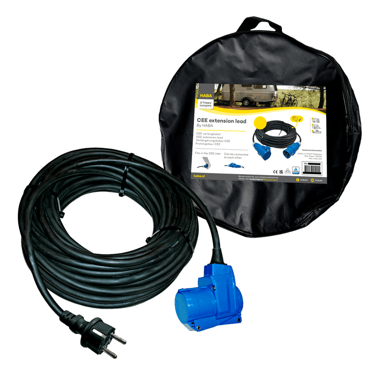 Ngk verleabel 25 Meter Neopren 3x 2,5 mm² – Schuko-Stecker und rechtwinklige Kupplung – im Beutel